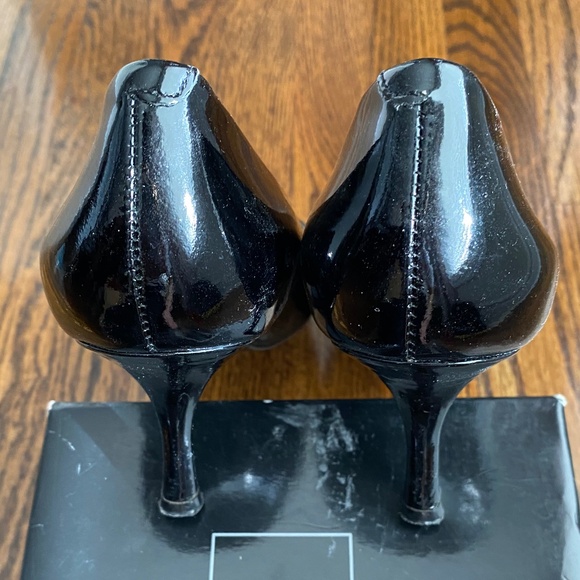 Nine West Patent Stiletto Heels - Black -  Sz 6 - Picture 6 of 16